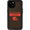 NFL Cleveland Browns Brown Performance Series iPhone 15 Plus Waterproof Case